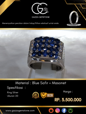 Cincin Material : Blue Safir + Masonet