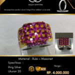 Cincin Material : Rubi + Masonet